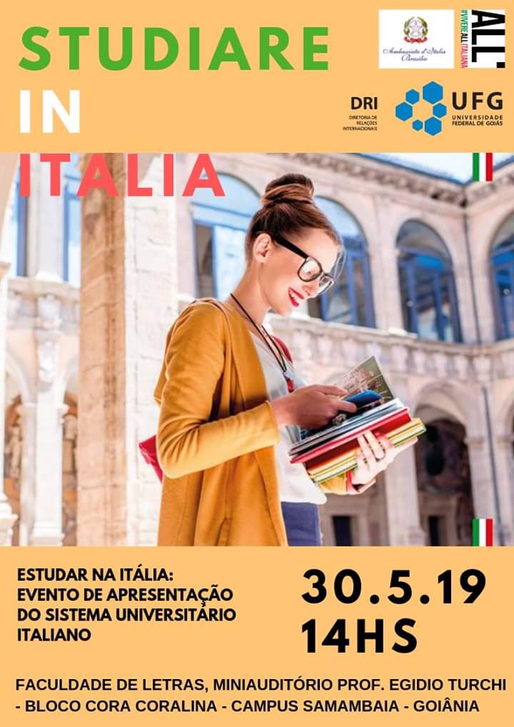 Studiare in Itália/Goiânia – 30/05/2019