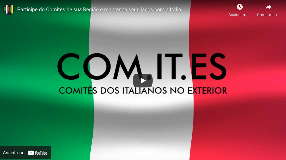 Participe do Comites de sua Região e mantenha seus laços com a Itália.